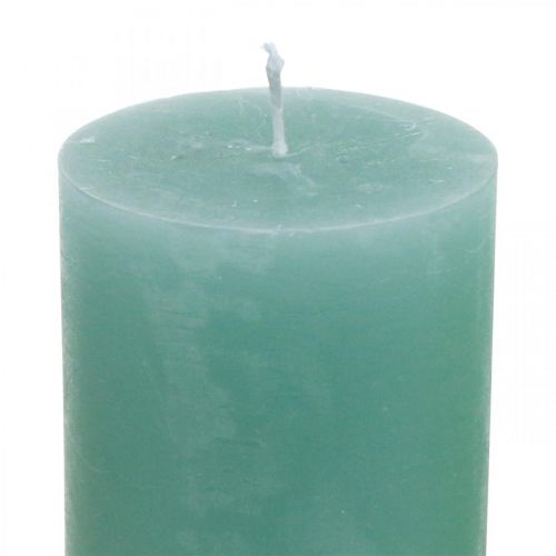 Itens Velas de pilar verde 70×100mm 4uds