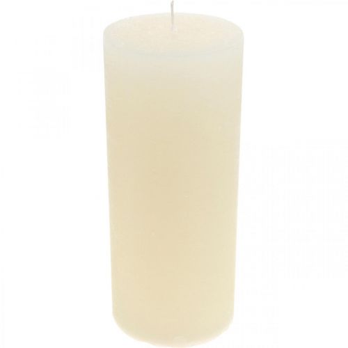 Velas de pilar cor creme branco 85×200mm 2uds