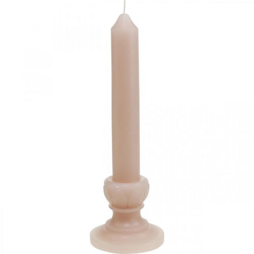 Itens Vela decorativa vela rosa nostalgia vela de cera cor sólida 25cm