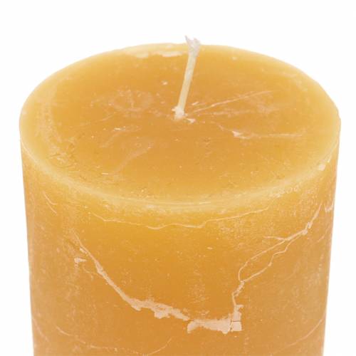 Itens Velas de cor sólida mel 85×120mm 2pcs