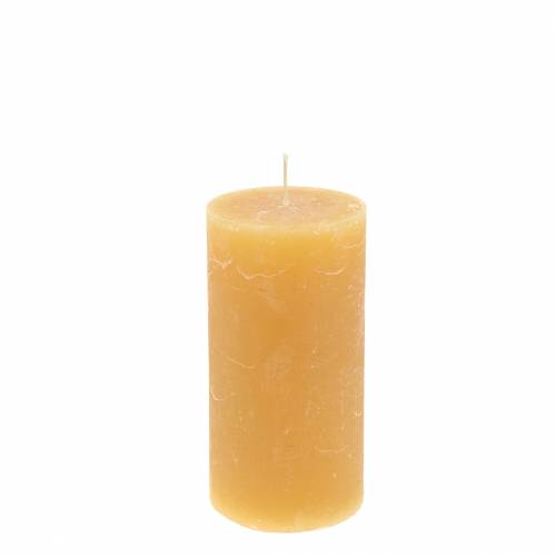 Velas cor sólida mel 50×100mm 4 un