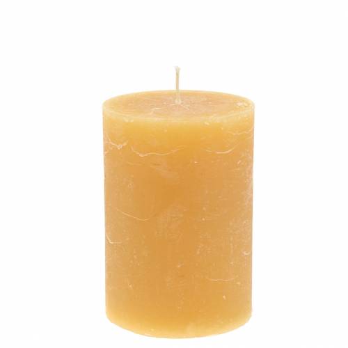 Itens Velas de cor sólida mel 85×120mm 2pcs