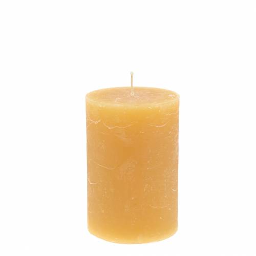 Floristik24 Velas coloridas mel 70×100mm 4pcs