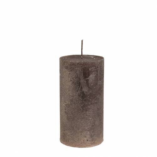 Floristik24 Velas coloridas cobre metálico 50×100mm 4pcs