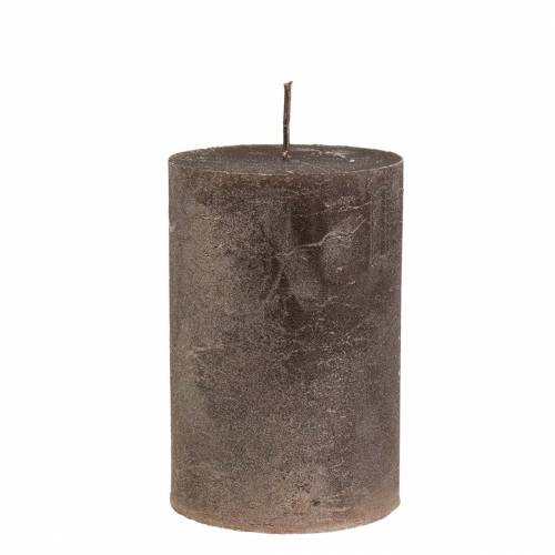 Floristik24 Velas coloridas cobre metálico 85×120mm 2pcs