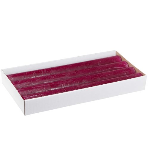 Itens Velas em bastão Berry cor sólida 34x300mm 4 un