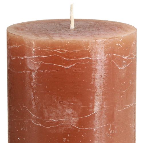 Itens Velas pilar caramelo tingido 85×150mm 2 un