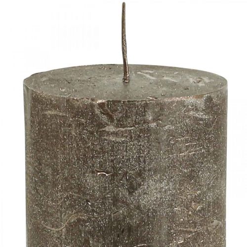 Itens Velas pilar velas cor sólida cobre 70x100mm 4 un