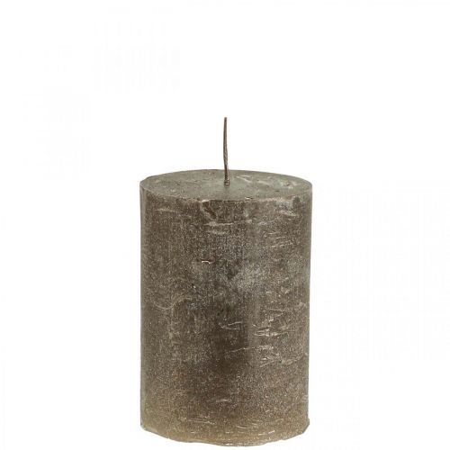 Velas pilar velas cor sólida cobre 70x100mm 4 un