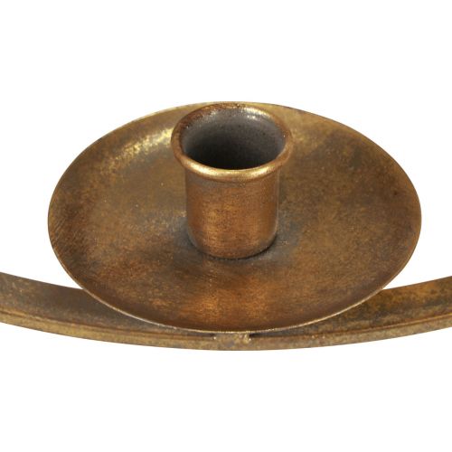 Itens Castiçal para pendurar decoração em metal dourado vintage Ø38/H48cm
