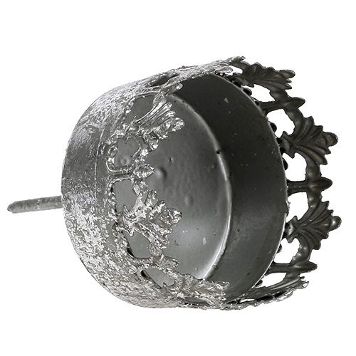 Itens Castiçal prata antiga Ø5cm Alt.10cm 1ud