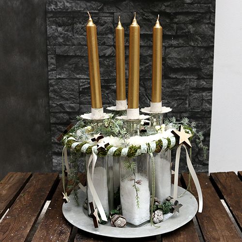 Itens Porta-velas para tealight Porta-velas Creme Ø9cm 4 unidades