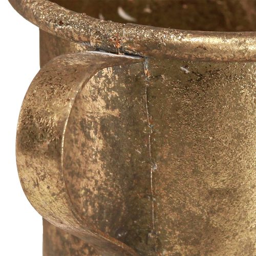 Itens Castiçal em bastão de ouro castiçal vintage Ø9cm Alt.8cm