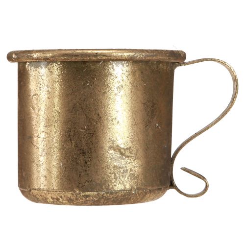 Itens Castiçal em bastão de ouro castiçal vintage Ø9cm Alt.8cm