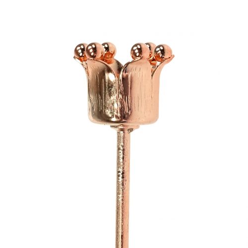 Floristik24 Castiçal coroa cobre Ø2,2cm Alt.7cm 4 unid.