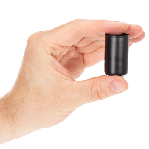 Suporte magnético redondo para velas, preto fosco, para velas cônicas de 25 mm, conjunto com 4 peças. | Floristik24.pt