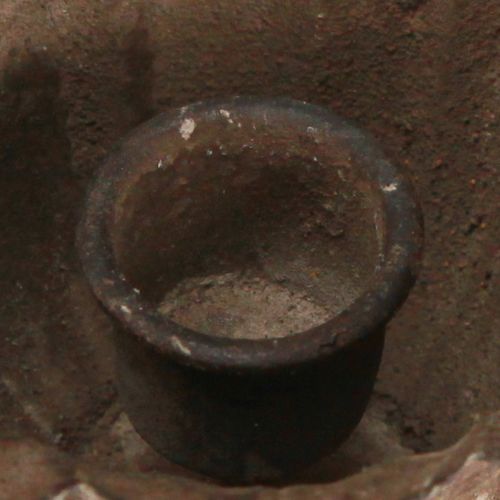 Itens Castiçal troféu antigo castiçal em metal Ø10cm Alt.9,5cm