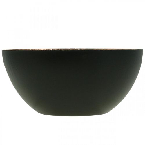 Floristik24 Castiçal preto, decoração vela bronze Ø7.5cm H3.5cm