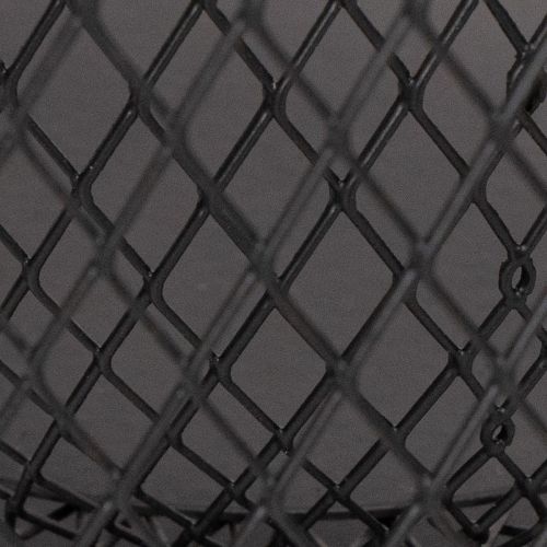 Castiçal de arame preto em forma de cesta, Ø28,5/18 cm, conjunto de 2 | Floristik24.pt