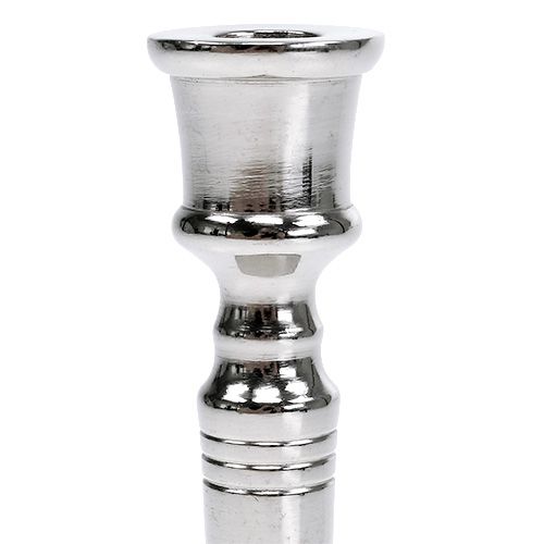 Floristik24 Castiçal prata Ø2cm Alt.12cm 1p