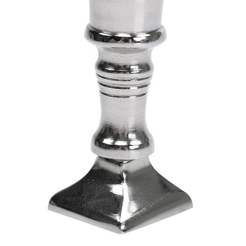 Floristik24 Castiçal prateado Ø1,1cm Alt.7cm 1p