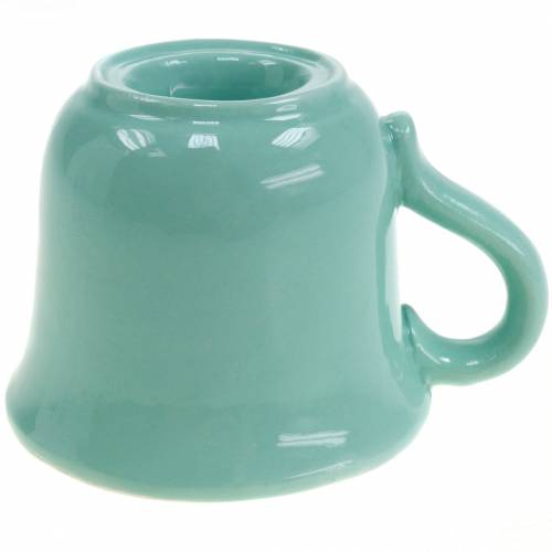 Suporte de vela copo Ø7.5cm H6cm verde 3pcs