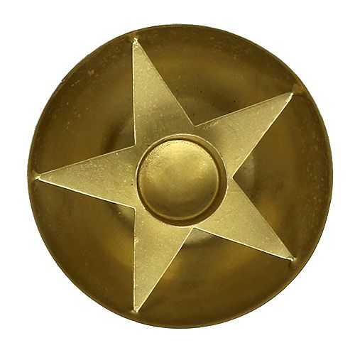 Floristik24 Castiçal para velas cônicas ouro Ø8cm A5cm