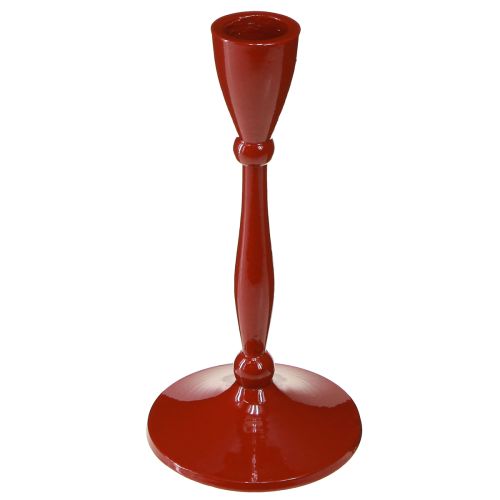 Porta-velas para velas cônicas Porta-velas cônico Vermelho H17cm