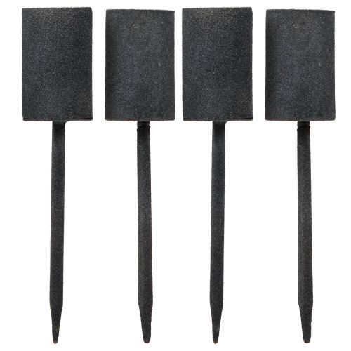 Floristik24 Castiçal para velas Ø28mm com mandril antracite 4 peças