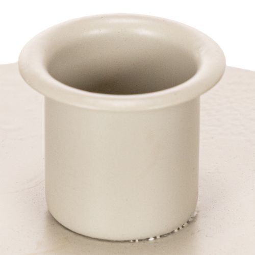 Castiçais redondos cor creme para velas finas, decoração de mesa, 10 cm, 2 peças | Floristik24.pt
