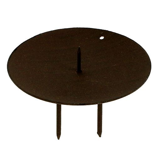 Itens Castiçal em castanho Ø9cm 4 un.