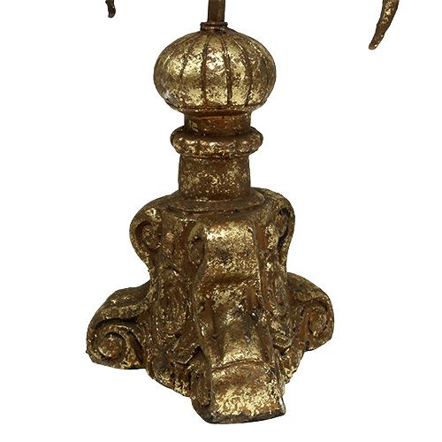 Floristik24 Castiçal com asas de anjo ouro Alt.42cm