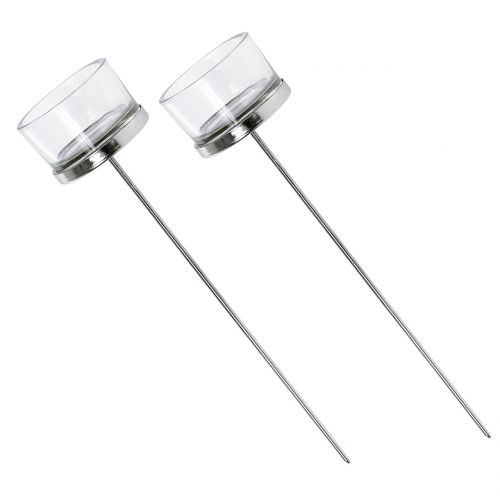 Floristik24 Castiçal com vidro no palito 4pcs