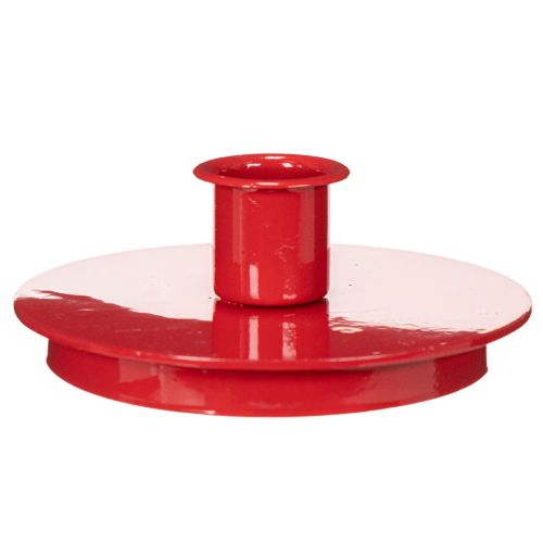 Castiçais compactos de metal vermelho para velas cônicas de 10 cm, 2 peças. | Floristik24.pt
