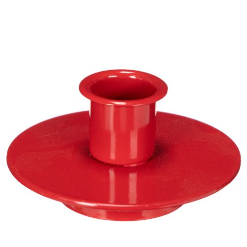 Castiçais pequenos vermelhos para velas cônicas de 8 cm, conjunto com 3 peças. comprar | Floristik24.pt