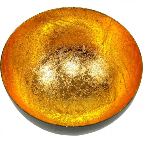Floristik24 Decoração de mesa tigela de natal ouro preto Ø10cm H5cm