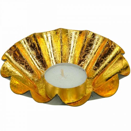 Itens Suporte de luz de chá decoração de natal assadeira ouro preto Ø12cm