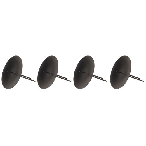 Itens Castiçal plug-in preto para velas de coluna estreita Ø6,5cm 4 peças