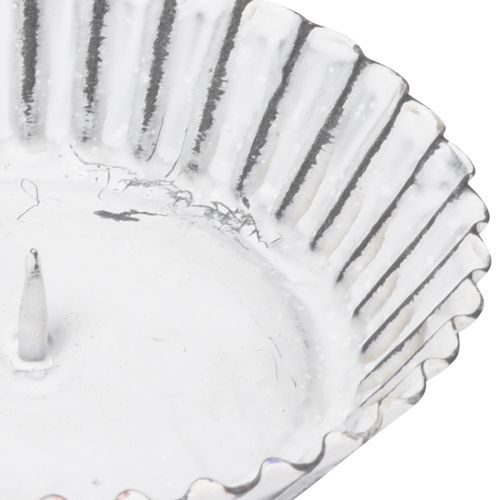 Itens Castiçal plug-in forma de bolo branco Ø10cm 4 unidades