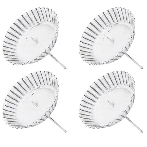 Itens Castiçal plug-in forma de bolo branco Ø10cm 4 unidades