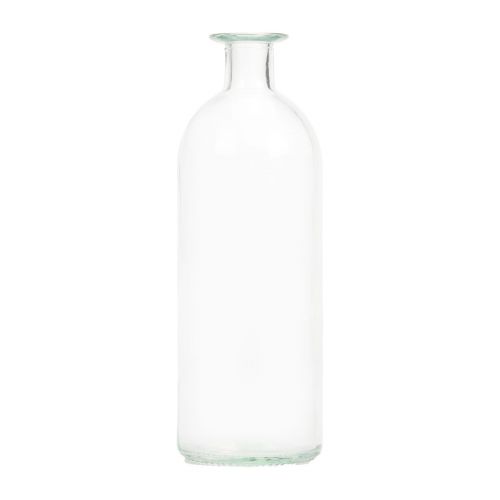 Porta-velas garrafas decorativas mini vasos vidro transparente Alt.19,5cm 6 unidades