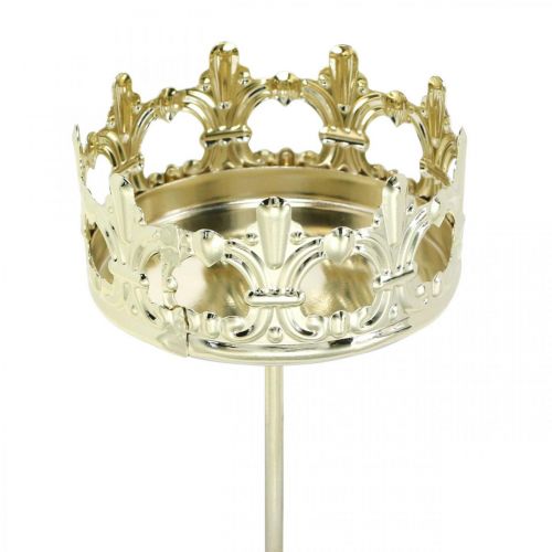 Itens Coroa de suporte para velas, decoração de velas de Natal, suporte para velas para coroa do Advento dourado Ø5,5cm 4 unidades