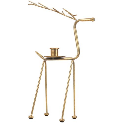 Floristik24 Castiçal de metal cervo castiçal decorativo Alt.38,5cm