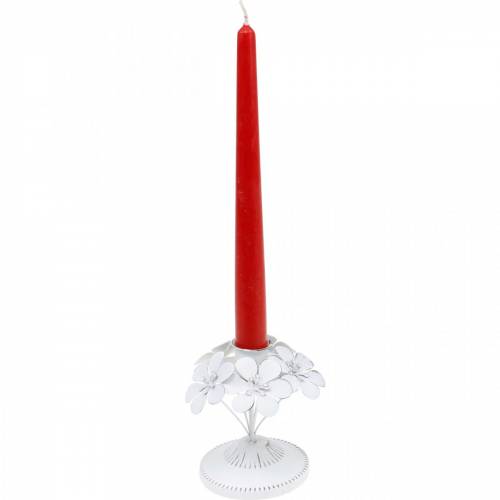 Floristik24 Decoração de primavera, lustre de metal com flores, decoração de casamento, castiçal, decoração de mesa