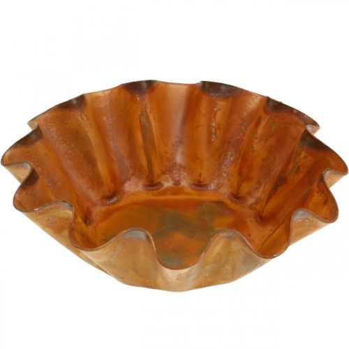 Assadeira decorativa, decoração de metal em aço inoxidável, placa de vela Ø9cm H3cm 6pcs