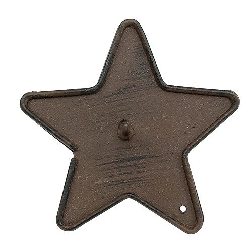Itens Castiçal estrela para furar 9cm marrom