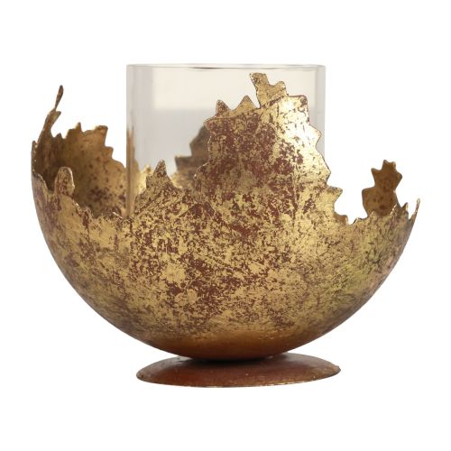 Floristik24 Decoração de mesa lanterna de Natal metal antiga 12cm Ø15cm