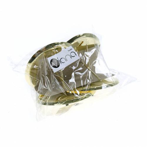 Itens Castiçal dourado Ø6cm 4 unidades