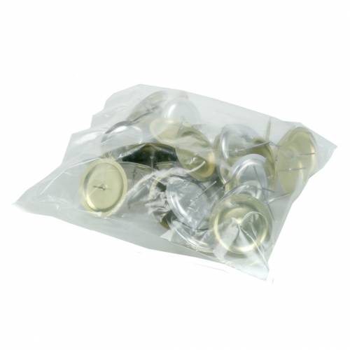 Floristik24 Castiçal com espinho dourado Ø6cm 36 un