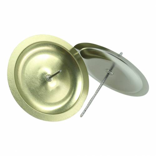 Floristik24 Castiçal com espinho dourado Ø6cm 36 un